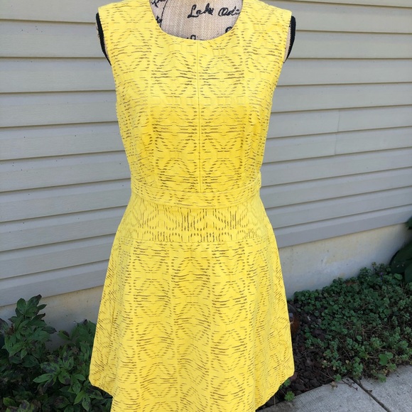 J. Crew Dresses & Skirts - J. Crew A line yellow crew neck dress size…